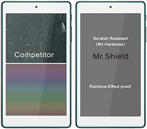 Mr.Shield [2-Pack] מיועד למגן המסך של Alcatel Onetouch Pop 7 LTE [זכוכית מחוסמת] [0.3 ממ דק אולטרה דק 9H קשיות 2.5D